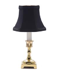 Square Base Candlestick Lamp-Black